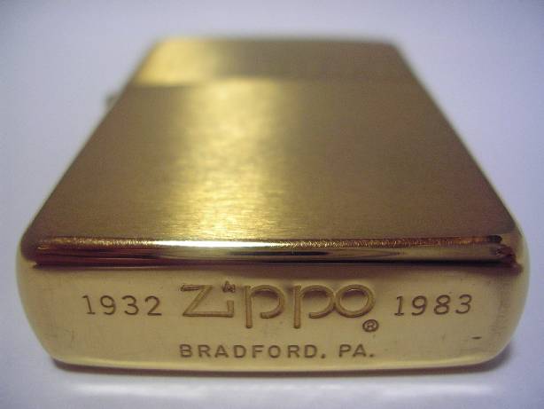 Zippo solid brass